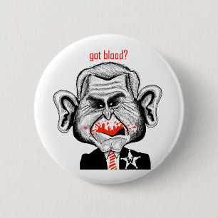 Badge Rond 5 Cm Sang obtenu ? Bouton
