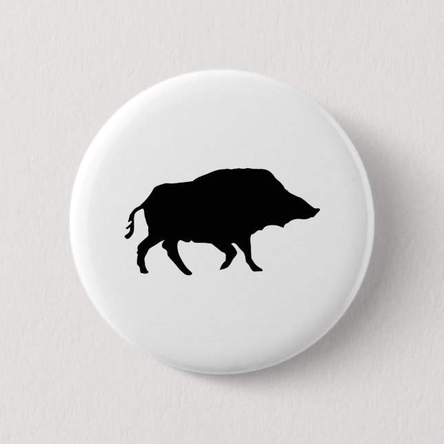 Badge Rond 5 Cm Sanglier (Devant)