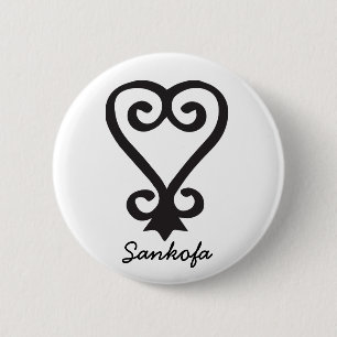 Badge Rond 5 Cm Sankofa Button
