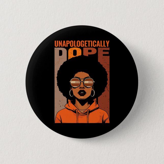 Badge Rond 5 Cm Sans apologisme drogue Black Pride Melanin Africai (Devant)