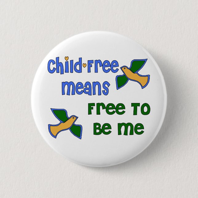 Badge Rond 5 Cm Sans Enfant je (Devant)
