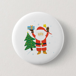 Badge Rond 5 Cm Santa Claus