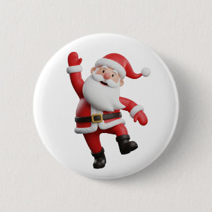 Badge Rond 5 Cm Santa Claus