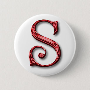 Badge Rond 5 Cm Santa Claus Monogramme Premières fêtes de Noël