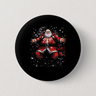 Badge Rond 5 Cm Santa Clause rétro américaine Vintage Noël #6