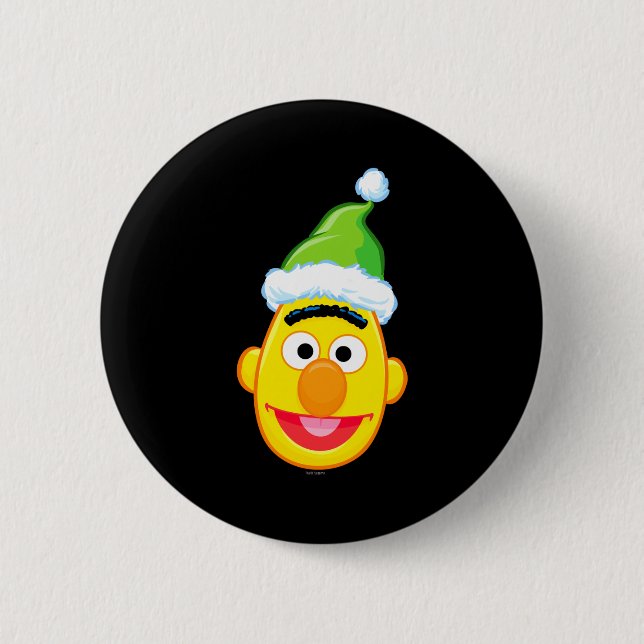 Badge Rond 5 Cm Santa Hat Bert  (Devant)