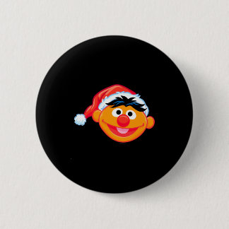 Badge Rond 5 Cm Santa Hat Ernie 