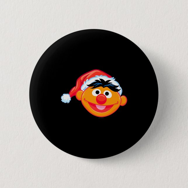Badge Rond 5 Cm Santa Hat Ernie  (Devant)