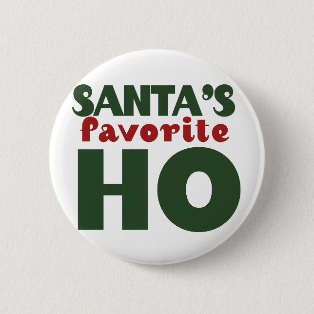 Badge Rond 5 Cm Santas Favori HO (Devant)