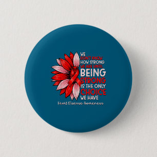 Badge Rond 5 Cm Santé cardiaque sensibilisation aux maladies cardi