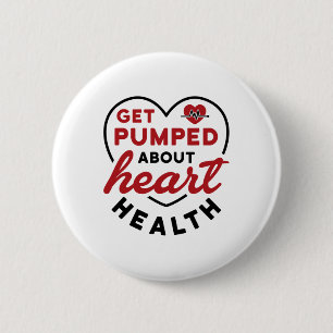 Badge Rond 5 Cm Santé cardiaque Sensibilisation aux maladies cardi