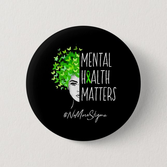 Badge Rond 5 Cm Santé mentale (Devant)