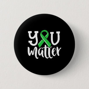 Badge Rond 5 Cm Santé Pour Les Femmes Vous Problème Le Ruban Vert