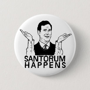 Badge Rond 5 Cm Santorum se produit bouton
