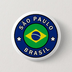 Badge Rond 5 Cm São Paulo Brasil