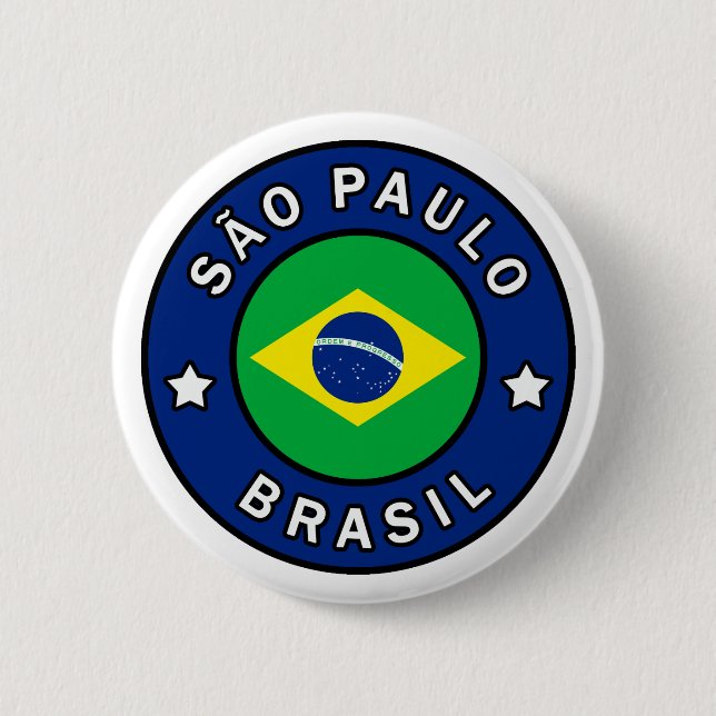 Badge Rond 5 Cm São Paulo Brasil (Devant)