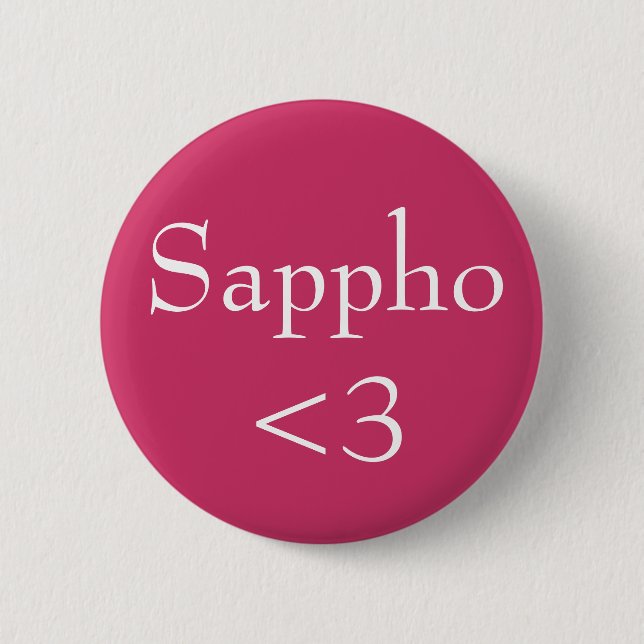 Badge Rond 5 Cm Sappho <3 (Devant)