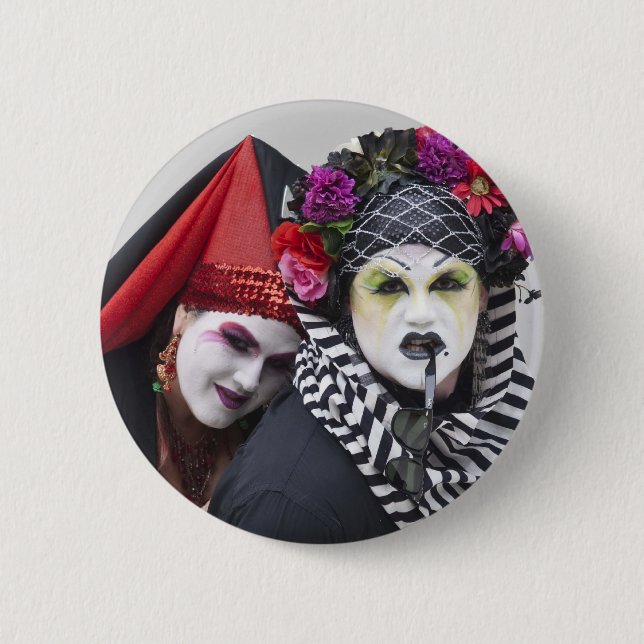 Badge Rond 5 Cm Sara et sauveur (Devant)