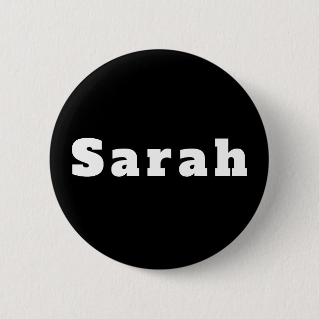 Badge Rond 5 Cm Sarah (Devant)