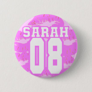 Badge Rond 5 Cm Sarah 08 - Lisez mes lèvres