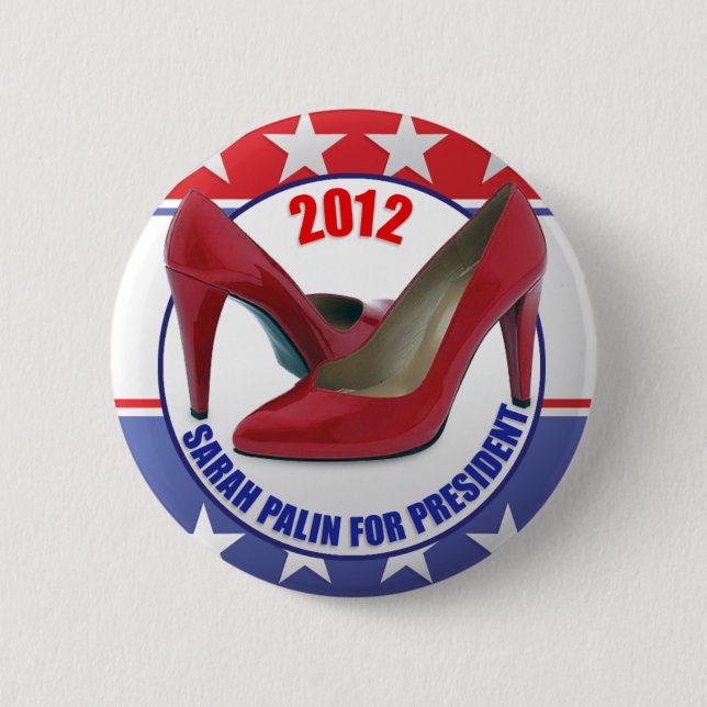 Badge Rond 5 Cm Sarah Palin 2012 (Devant)
