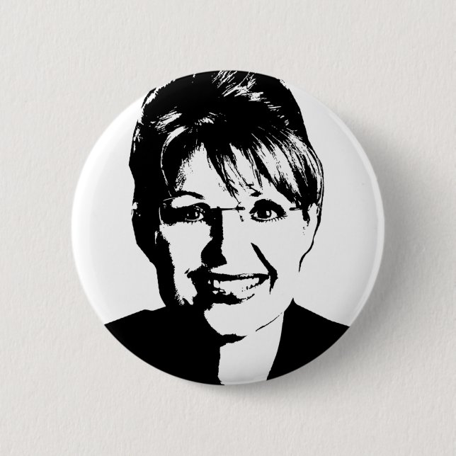 Badge Rond 5 Cm Sarah Palin Button (Devant)