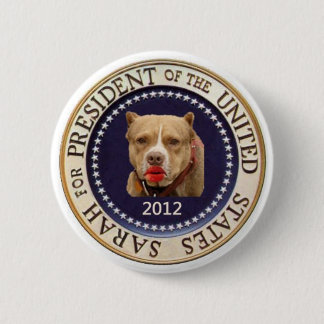 Badge Rond 5 Cm Sarah pour le bouton du président 2012