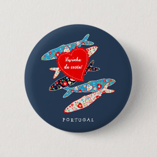 Badge Rond 5 Cm Sardines portugaises