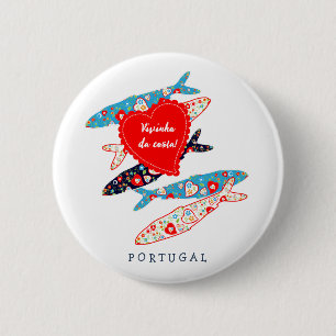 Badge Rond 5 Cm Sardines portugaises