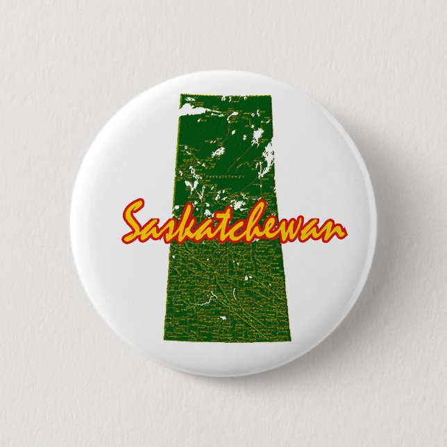 Badge Rond 5 Cm Saskatchewan (Devant)