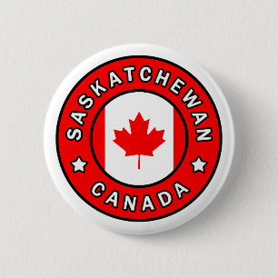 Badge Rond 5 Cm Saskatchewan Canada