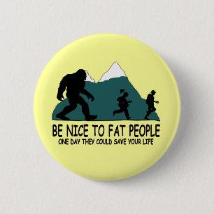 Badge Rond 5 Cm Sasquatch drôle