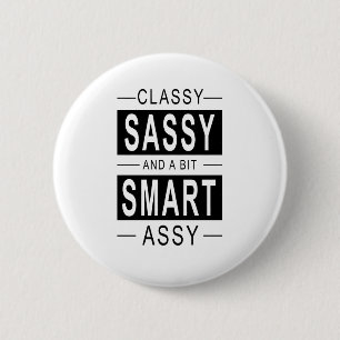 Badge Rond 5 Cm Sasy et un peu chic