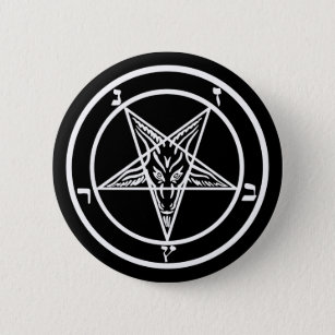 Badge Rond 5 Cm Satan Baphomet