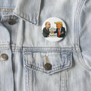 Badge Rond 5 Cm Satire politique : Poutine et Trump se rencontrent