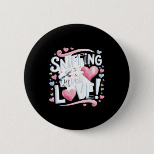 Badge Rond 5 Cm Saupoudrer pour l'amour ! Chien