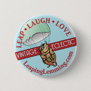 Badge Rond 5 Cm Saut du bouton de lemming