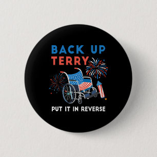 Badge Rond 5 Cm Sauvegarder Terry Mettre En Marche Arrière Feux D'