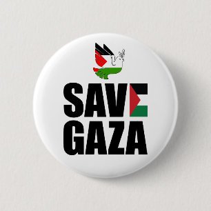 BADGE ROND 5 CM SAUVER GAZA