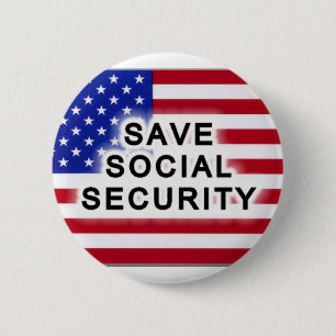 Badge Rond 5 Cm Sauver la sécurité sociale