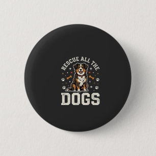 Badge Rond 5 Cm Sauver Tous Les Chiens Vintage Chien