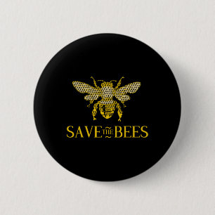 Badge Rond 5 Cm Sauvez La Trousse Du Peigne Des Abeilles