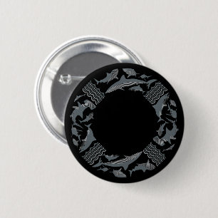 Badge Rond 5 Cm Sauvez la vie des requins