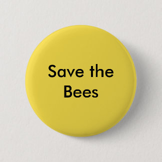 Badge Rond 5 Cm Sauvez le bouton d'abeilles