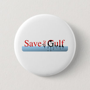 Badge Rond 5 Cm Sauvez le Golfe