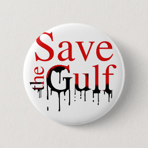 Badge Rond 5 Cm Sauvez le Golfe