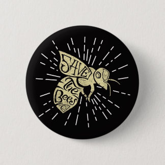 Badge Rond 5 Cm Sauvez les abeilles