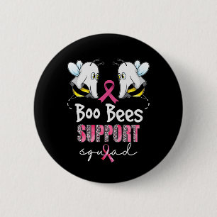 Badge Rond 5 Cm Sauvez les abeilles Boo Soutien Squad Cancer du Se