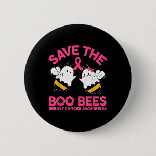 Badge Rond 5 Cm Sauvez les abeilles Ees Boo Cancer du sein Hallowe