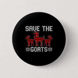 Badge Rond 5 Cm Sauvez Les Chèvres Jours De Fêtes Chèvre Plaid Lov